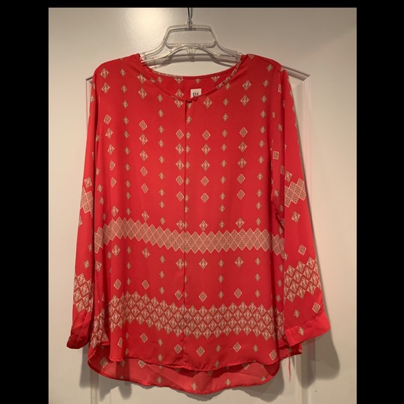 GAP Tops - Pink and Cream Gap Blouse